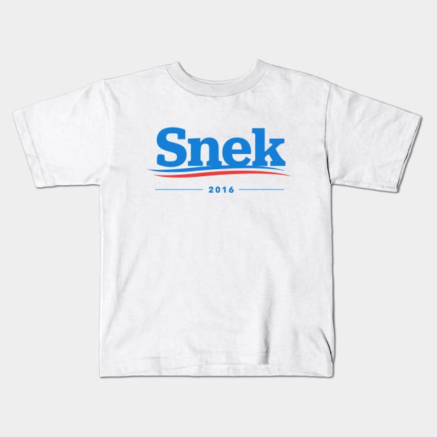 Snek For President 2016 T-Shirt Kids T-Shirt by dumbshirts